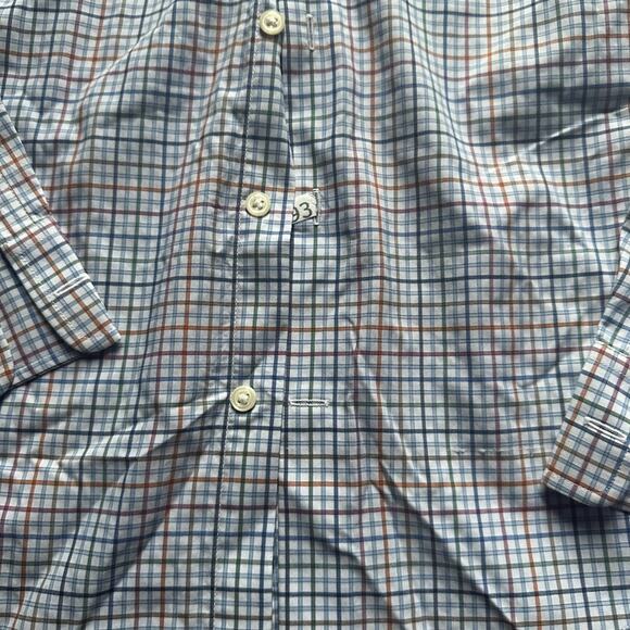Johnnie O Prep-Performance Casual Button Down Shirt Plaid Golf - Picture 4 of 8